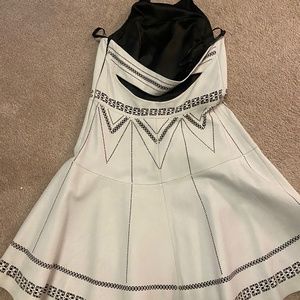Parker faux leather dress